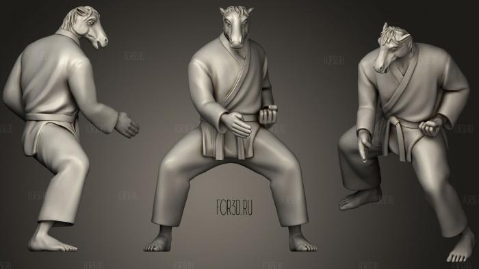 Karate Horse Chop 3d stl for CNC